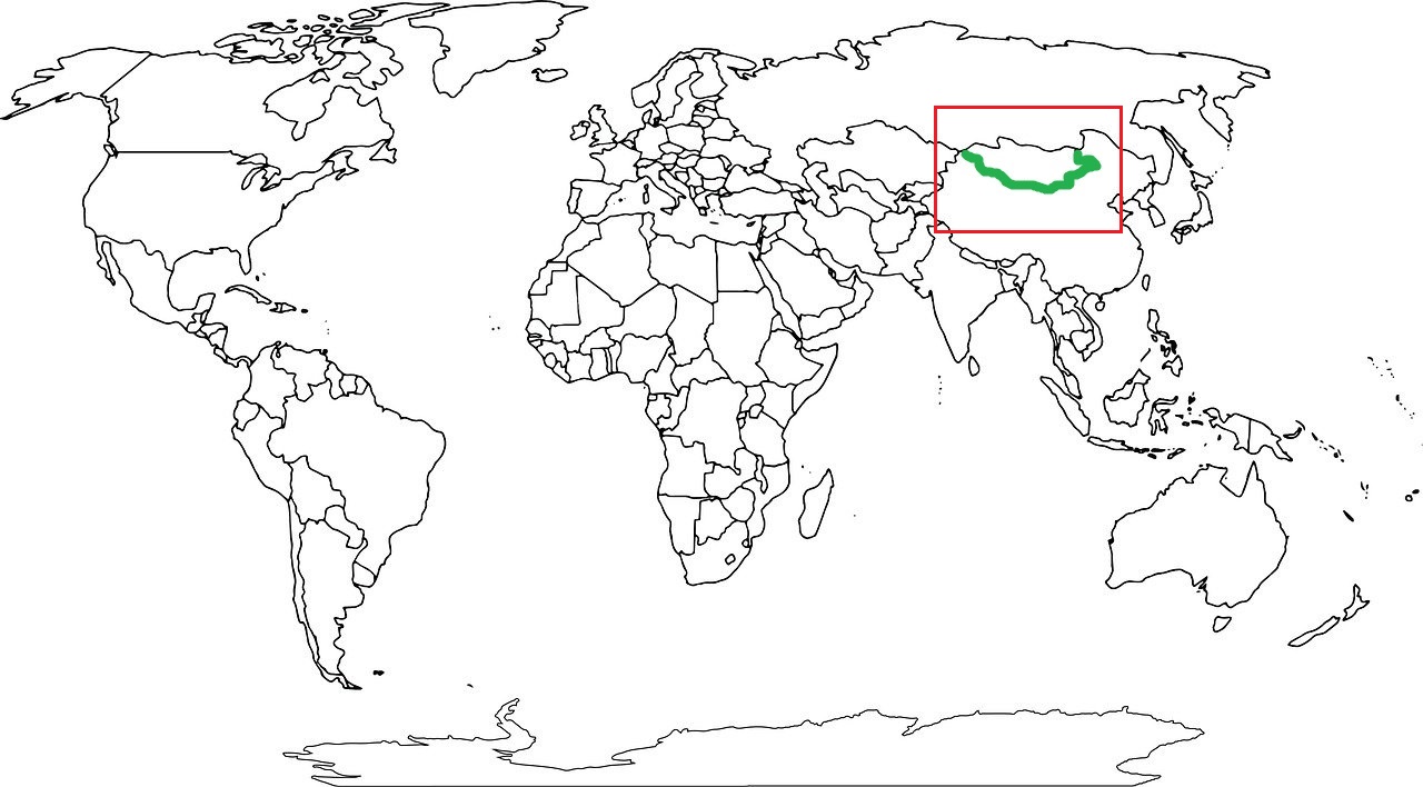 Granica Mongolii z Chinami grafika